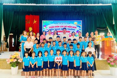 Chương trình trải nghiệm ý nghĩa chào đón học sinh mẫu giáo lớn Trường Mầm non Giao Phong tham quan trải nghiệm tại Trường Tiểu học Giao Phong